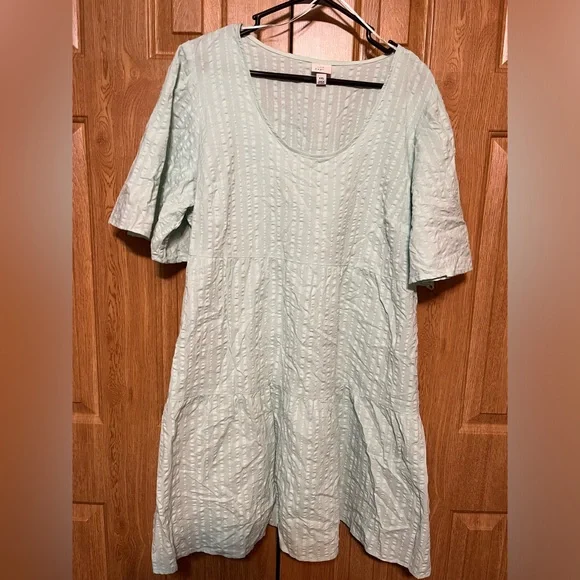 A New Day Pink Seersucker Flutter Sleeve
Babydoll Dress - Picture 1 of 3